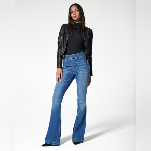 SPANX - Flare Jeans in Vintage Indigo - Small - Long Length - Picture 1 of 11
